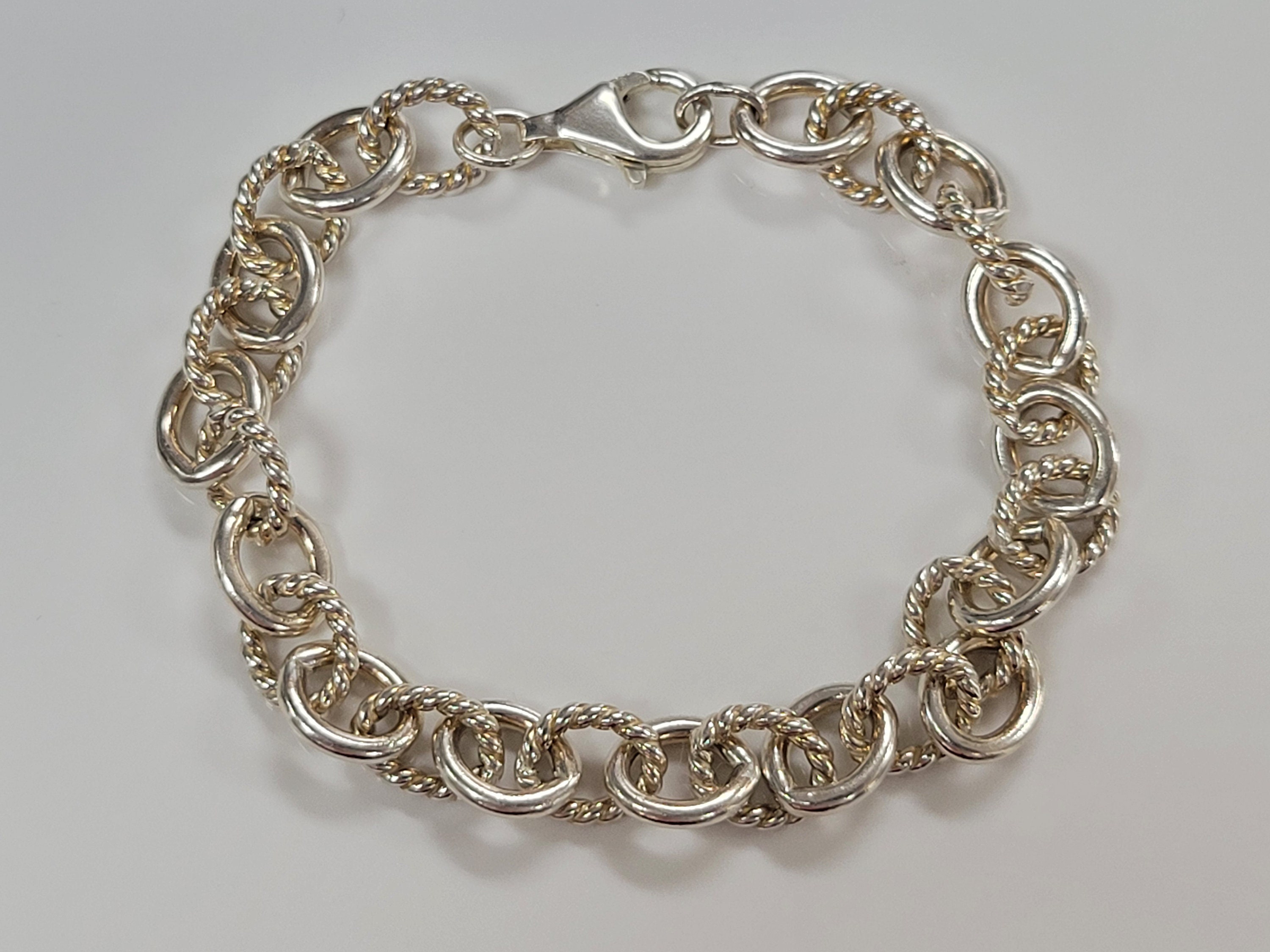 Sterling Silver Cable Chain Bracelet Size 7 in Y75 - Etsy Sterling Silver Cable Chain Bracelet Size 7 in Y75 - Etsy