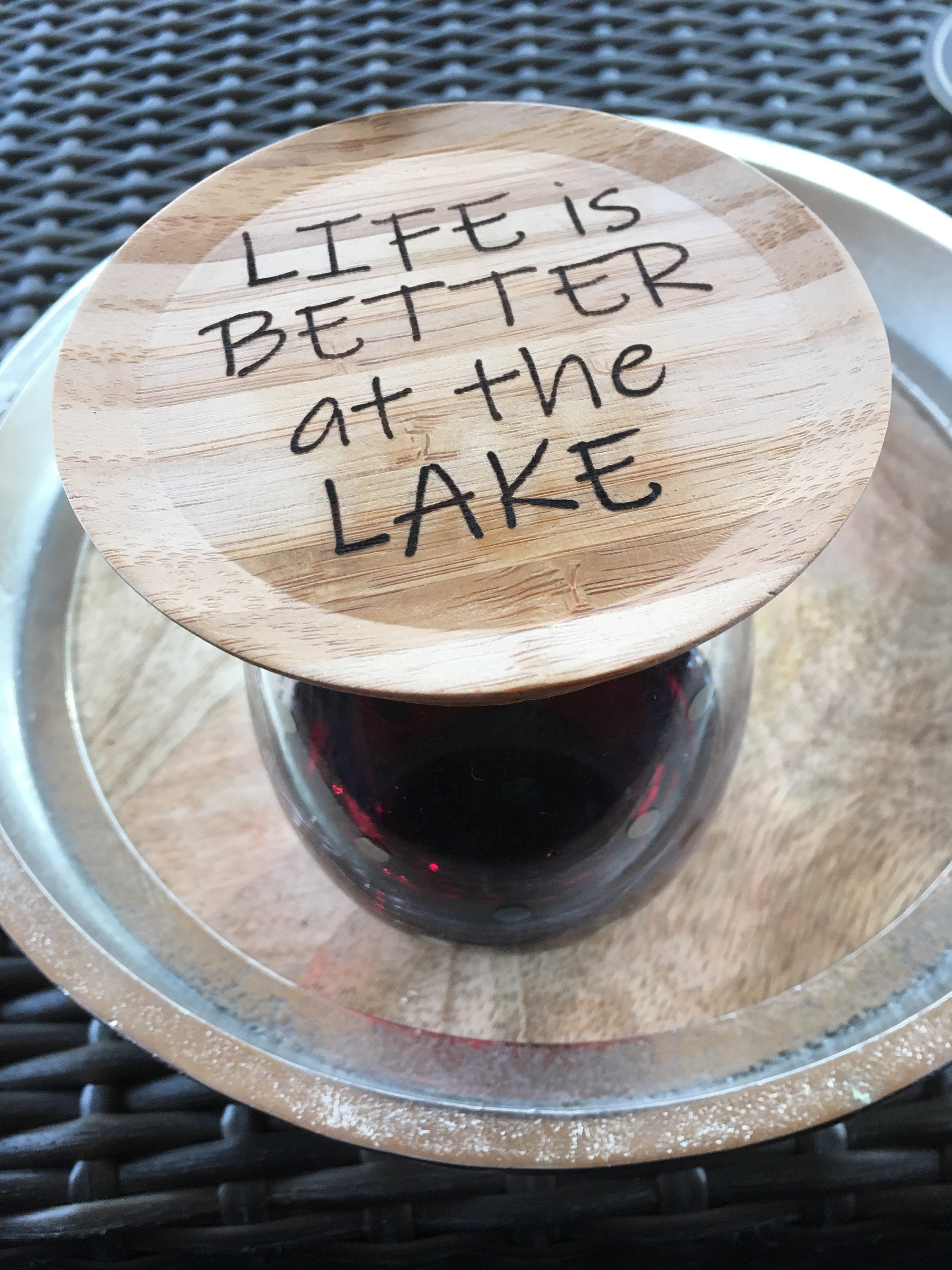 Wine Glass Toppers Appetizer Glass Toppers Appetizer Plates Etsy