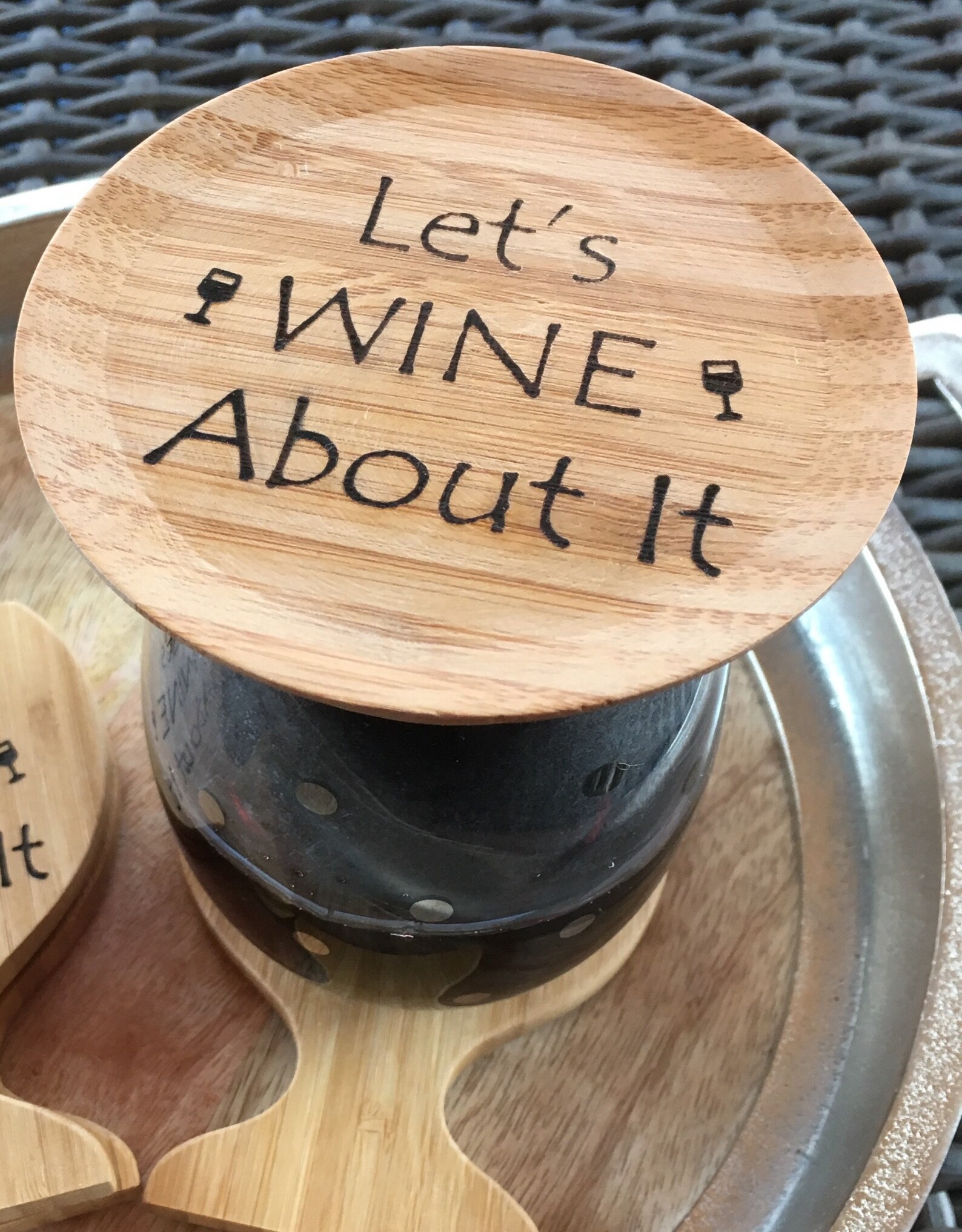 Wine Glass Toppers Appetizer Glass Toppers Appetizer Plates Etsy