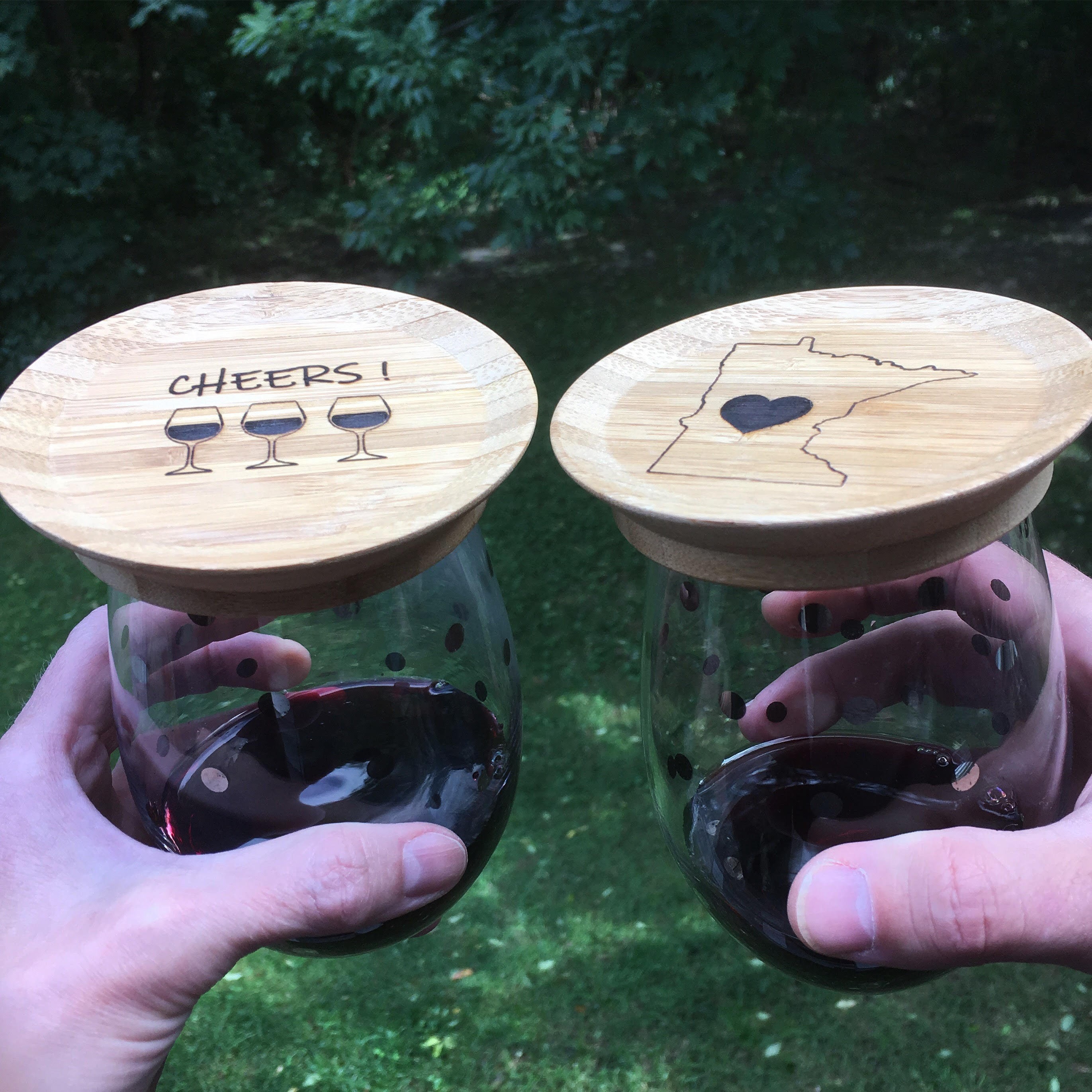 Wine Glass Toppers Appetizer Glass Toppers Appetizer Plates Etsy