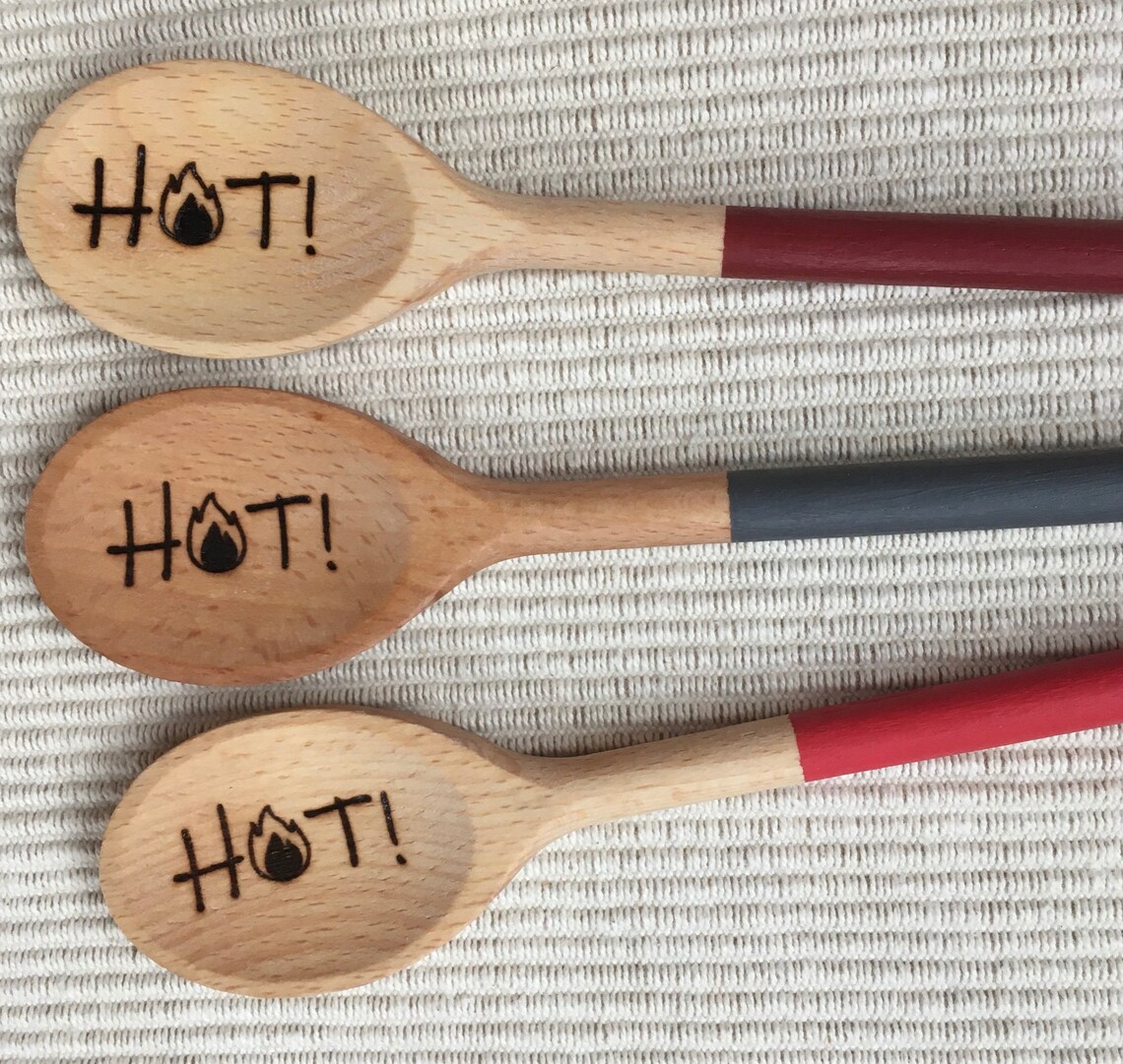 Wooden Spoons Engraved Wooden Spoons Customized Wooden Etsy