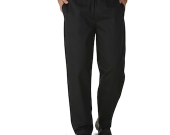 100 % Cotton  Black  Trousers Excellent Quality 3 Pockets Unisex Design.