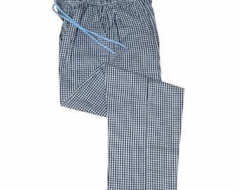 Medium Check Chef Trousers Two side one rear pockets cheaper catering Pants
