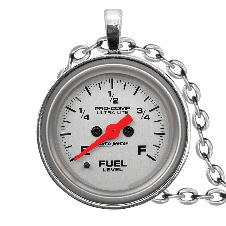 Vintage Chevy Chevrolet Oil Pressure Gauge photo keychain Rat Rod Gauge Pendant