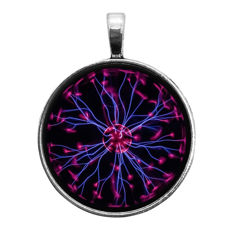 Pendant Necklace Tie Clip Cufflinks Earrings Ring, Plasma Globe \u2022 Key Chain