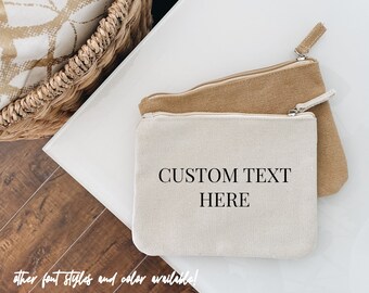 personalized zipper pouch