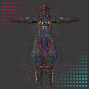 Nargacuga Male Pepakura pattern