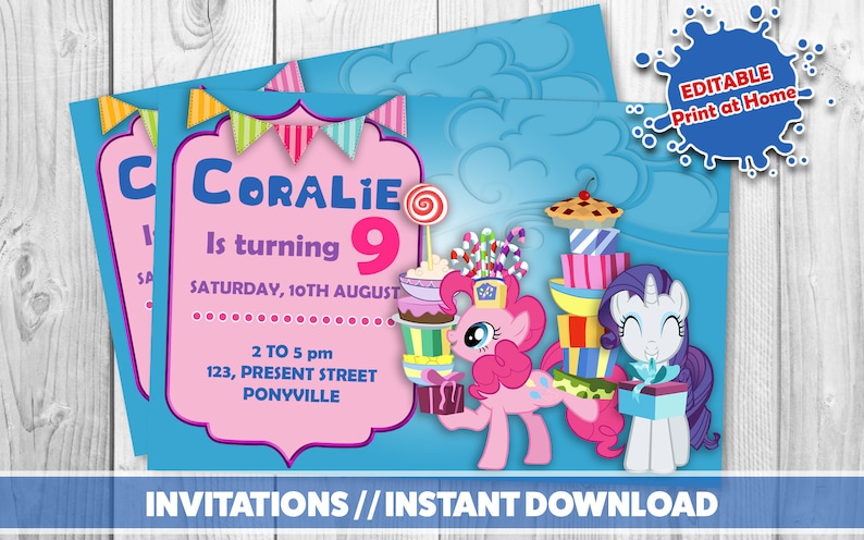 MY Tiny PONY Invitation// Printable invites //My minor pony quick obtain // Pony birthday get together graphic regarding My Little Pony Printable Invitations known as MY Very little PONY Invitation// Printable invites //My very little pony prompt down load // Pony birthday bash