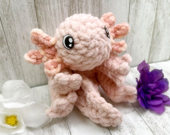 Patron de peluche Axolotl Snuggler sans couture PDF