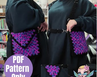 Sac bandoulière avec bretelles réglables Patron PDF | Modèle au crochet en téléchargement numérique