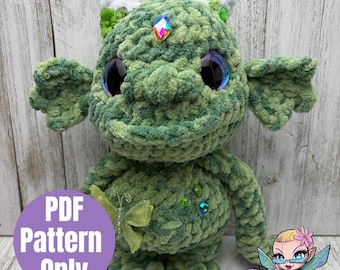 Standing Swampy Monster Crochet Pattern: Amigurumi Plush PDF (Digital Download) | Monster