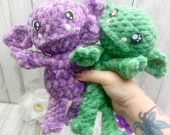 Molde em PDF para Mini Goblin Snuggler de Pelúcia (Sem Costura)