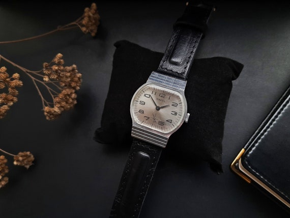 Vintage men's silver watch Pobeda, Mechanical mens