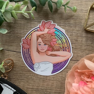 Holographic Goddess Sticker