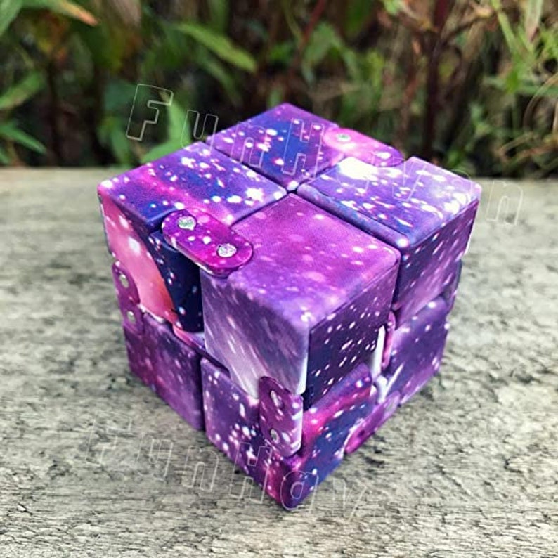 Galaxy infinity cube fidget toy Relief stress soothing Etsy