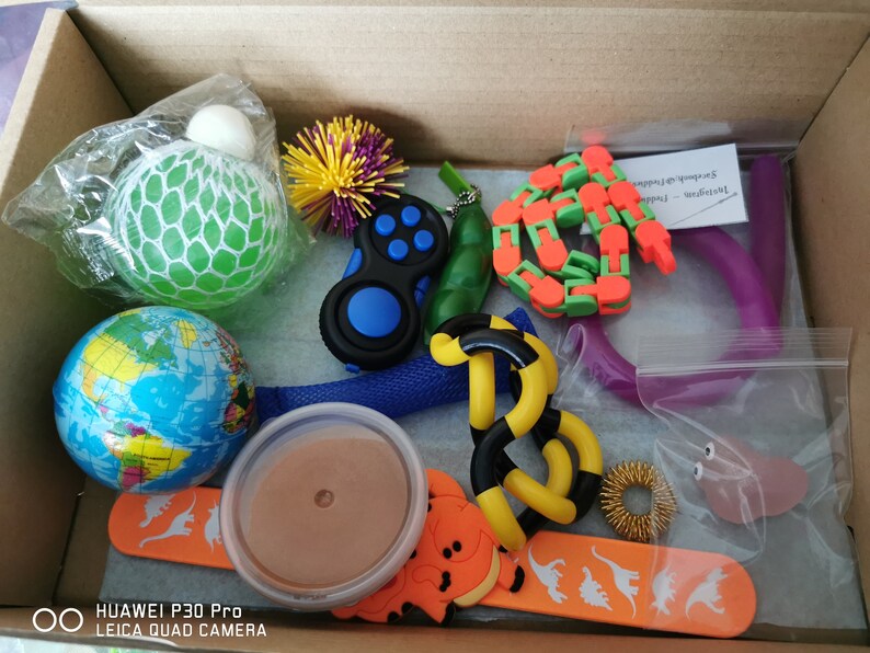 Sensory mystery box fidget toy Surprise box goodie Sensory Etsy