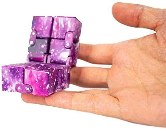 Galaxy Infinity Cube Fidget Toy Relief Stress Soothing Etsy