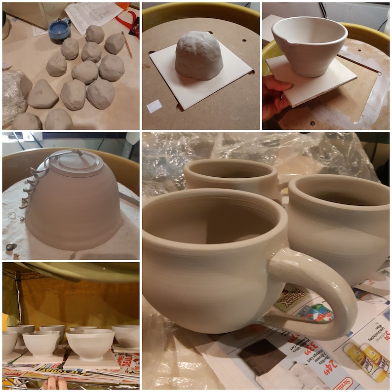 Custom animal mug potbellied, pottery mug with animal, personalized, coffee cup, tea cup, ceramic cup, custom pet, food safe, microwave safe image 8
