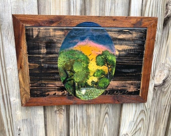 Painting on Reclaimed Wood