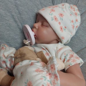 1 Muñeca Reborn PREMATURA de Terapia LISTO PARA ENVIAR, Set de Regalo: #TheahLeighAna, Niña Recién Nacida, Sueño, Maternidad, Ducha, Paquete, Cuerpo Alterado imagen 15