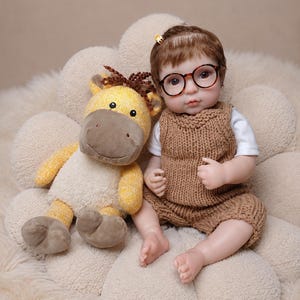 1 READY to Ship # Anatomically Correct, Reborn FULL BODY Vinyl Therapy Baby Doll Motherhood Experience Bundle