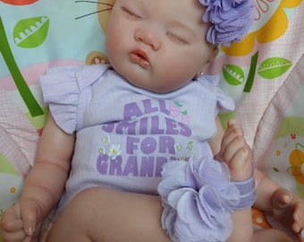 1 LISTO PARA ENVIAR #AlohniFaiye Muñeca Reborn Niña de Terapia para Dormir, 5 meses, Experiencia de Maternidad