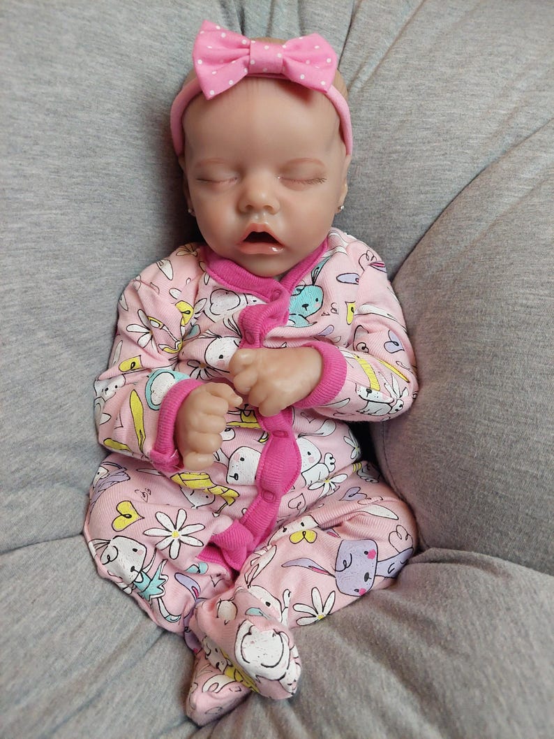 1 Muñeca Reborn PREMATURA de Terapia LISTO PARA ENVIAR, Set de Regalo: #TheahLeighAna, Niña Recién Nacida, Sueño, Maternidad, Ducha, Paquete, Cuerpo Alterado imagen 13