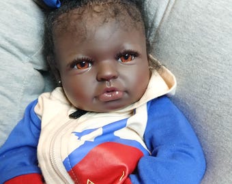 1 IN PROGRESS #OnyxLaShae AA Black Reborn Therapy Baby Doll Gift Set: Motherhood Newborn Experience Bundle