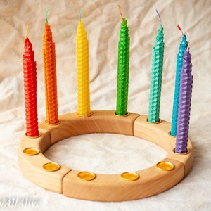 Metal ring best sale candle holder