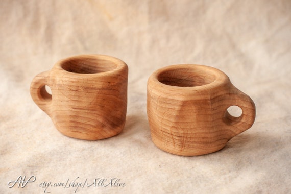 Wood Play Food. Wooden Toy Flatware Cutlery Wooden Teacup. - Etsy