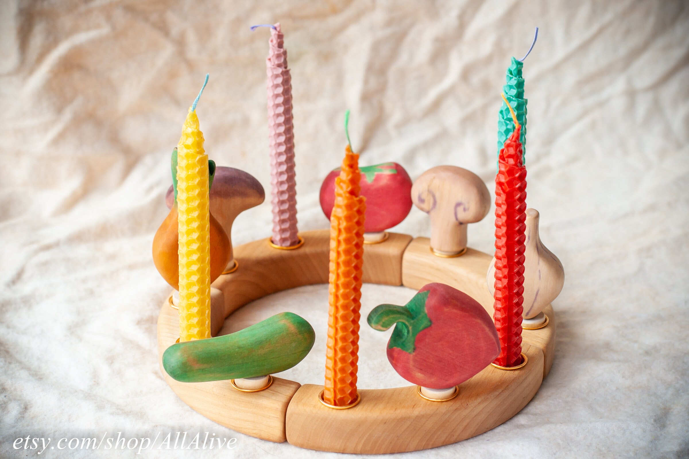 Waldorf inspired Birthday Ring and Advent Spiral Decorations Etsy