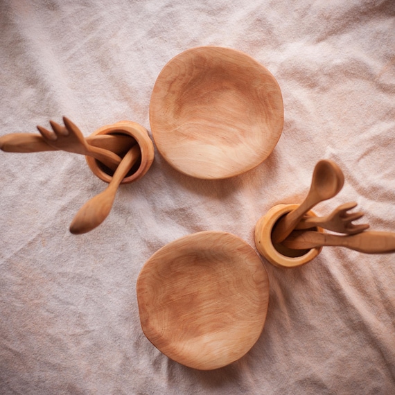 wooden play plates