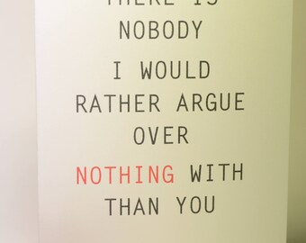 Valentine card - Boyfriend Birthday Card - Girlfriend Birthday Card - Wife Birthday - Husband Birthday - Funny Anniversary Card