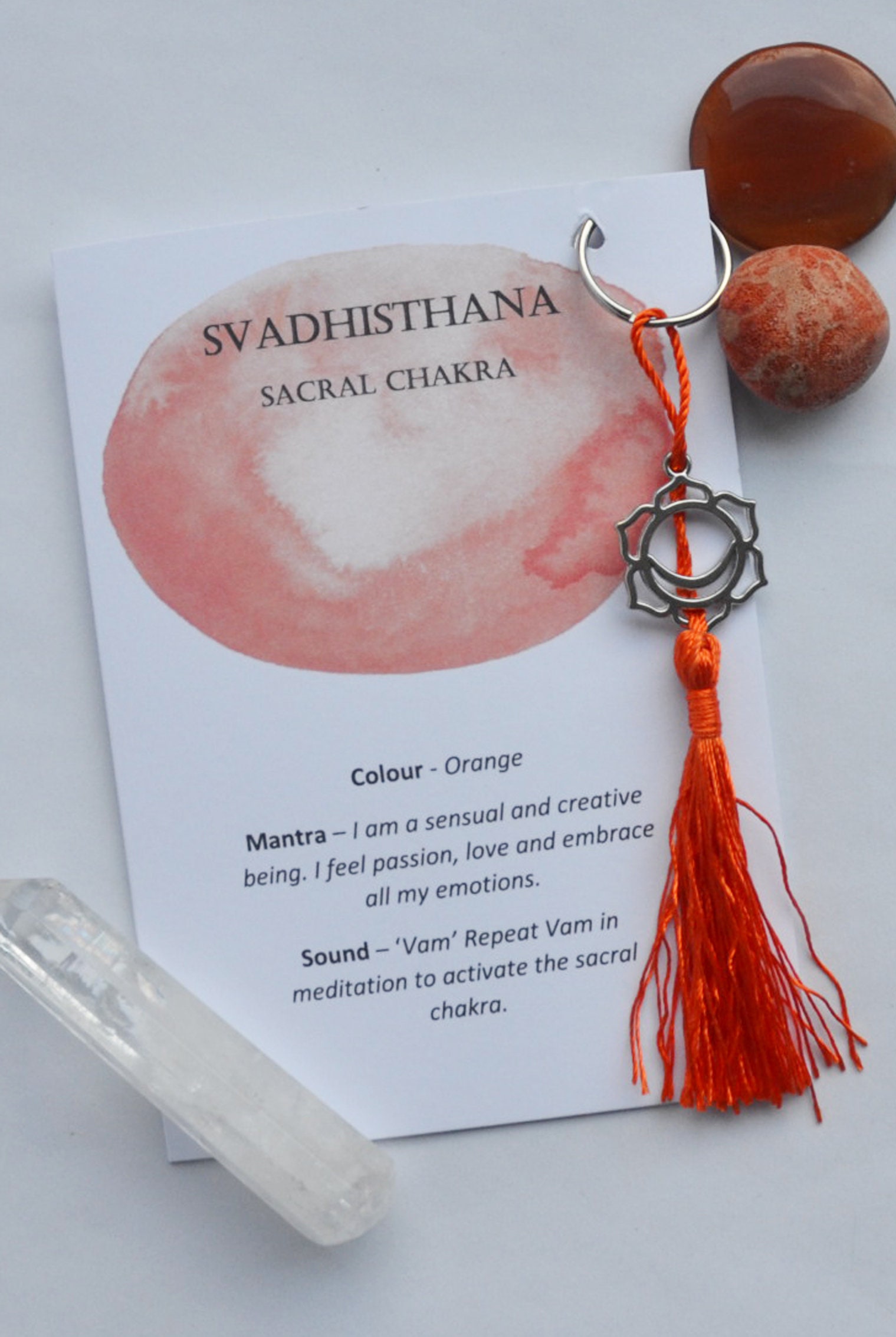 Chakra Key Ring Solar Plexus Chakra Charm Chakra Charm Etsy