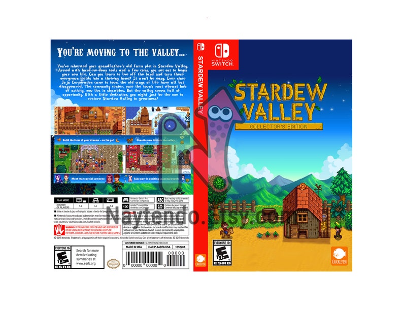 Stardew Valley Custom Nintendo Switch Art Cover w/ Game Case | Etsy
