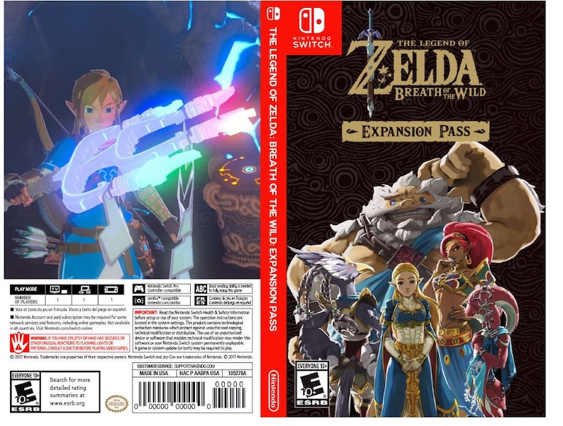 Custom Nintendo Switch Art Cover W Game Case Breath Of The Etsy