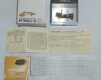 NOS Audio Technica AT155LC/G Phono Cartridge, 0 Hour Mint Vintage Turntable Stylus, Rare Brüel & Kjær Testing Sheets, Complete Archive Gift