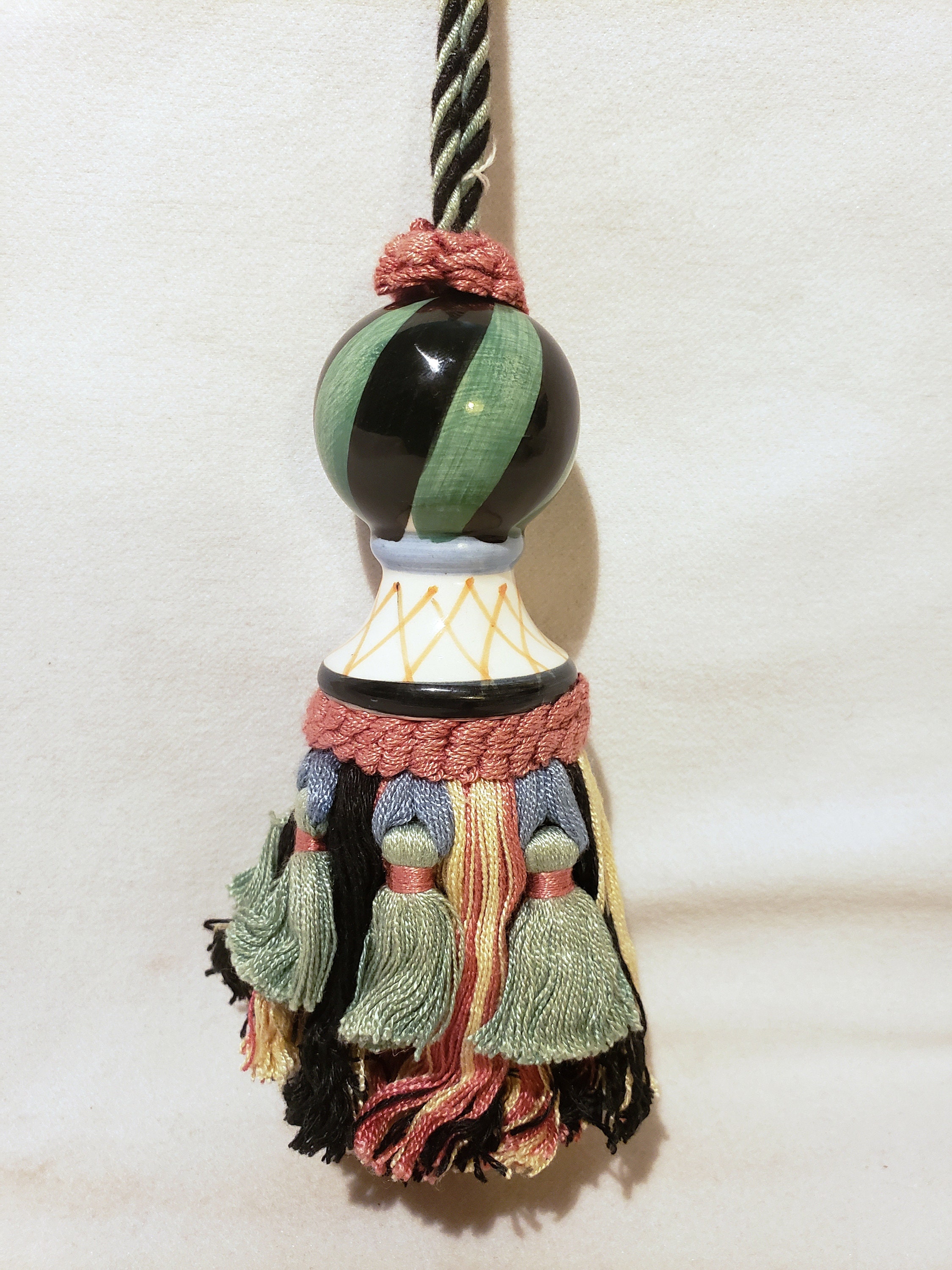 RARE RETIRED VIntage Mackenzie Childs Tassel Home Decor Etsy