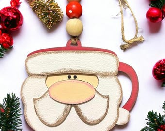 Santa Mug Gift Card Holder/Ornament/Gift Tag