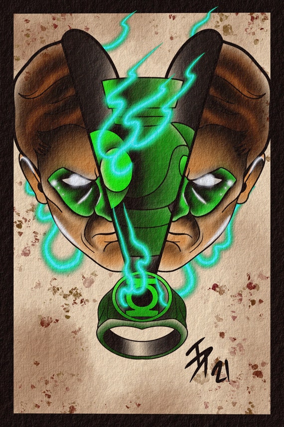 How to Draw Green Lantern (Green Lantern) Step by Step |  DrawingTutorials101.com