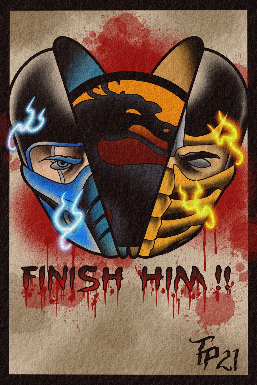 Mortal Kombat Tattoo Flash - Etsy