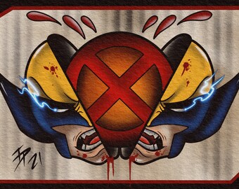 Wolverine Tattoo - Etsy