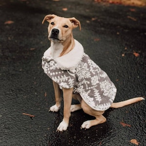 Dog coat, Reversible, Puppy Poncho, Luxury Fleece Dog Sweater, Doggy Coat, Puppy Coat, Winter Coat