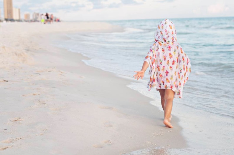 pool towel Summer Poncho Hooded Towel Beach cover up pool poncho Beach towel carseat poncho Summer Car Seat Poncho Summer Cover Up