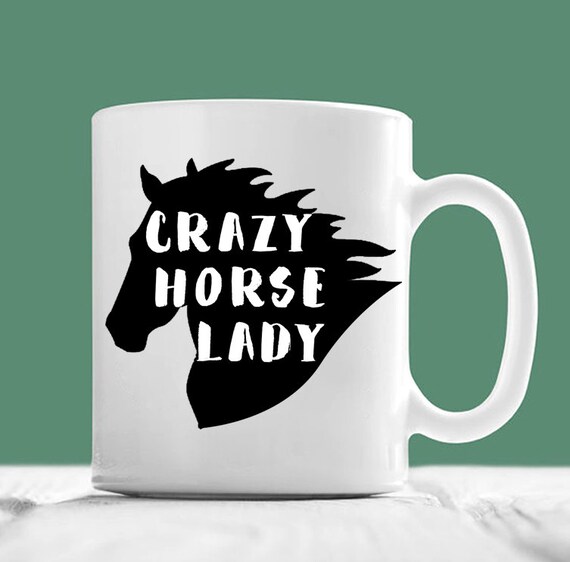 crazy horse lady mug