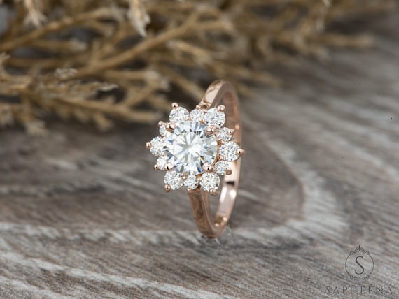 Etsy moissanite engagement ring discount