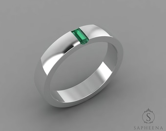 Order for Jack: Natural Green Emerald Baguette Cut Stone