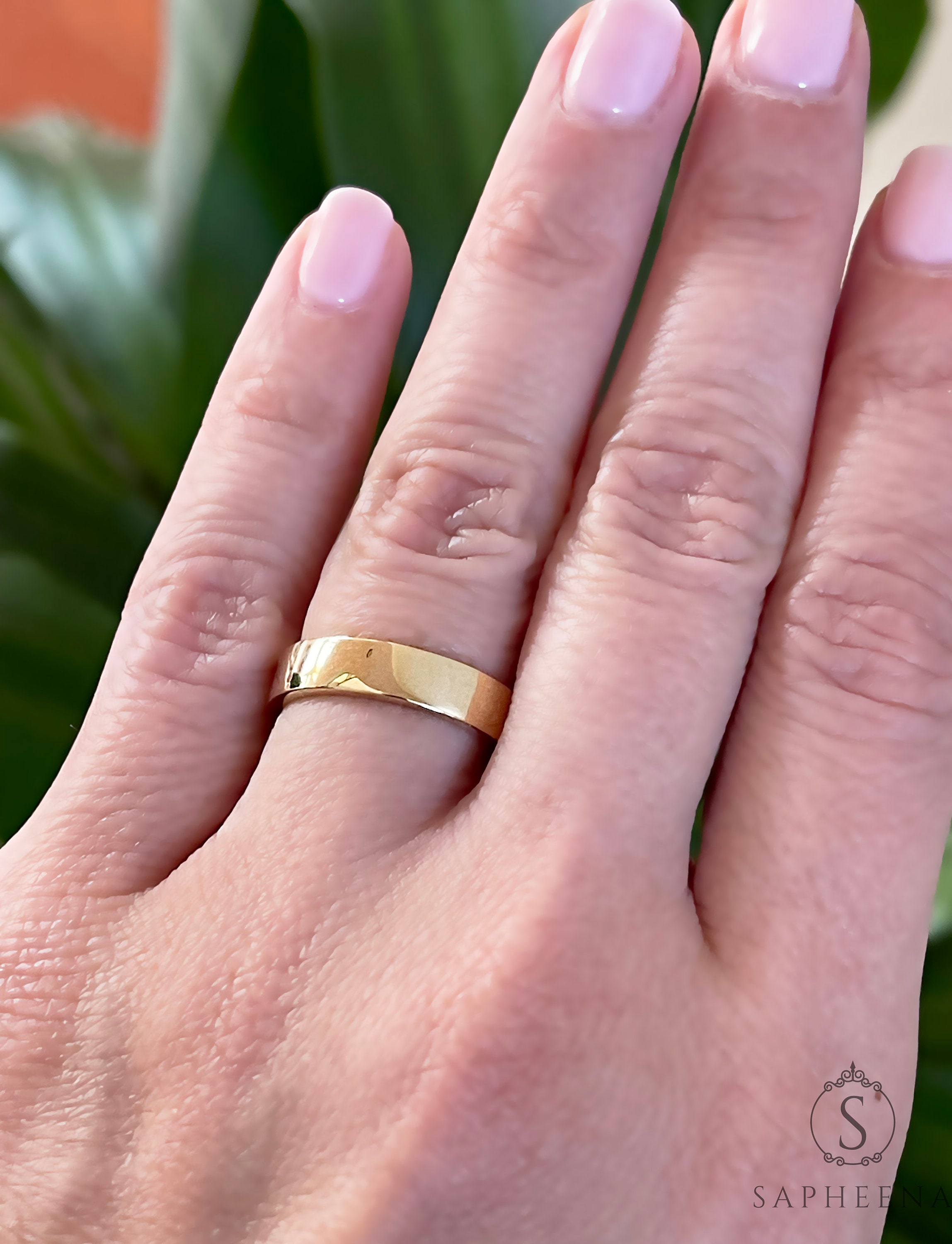 5mm gold wedding band discount