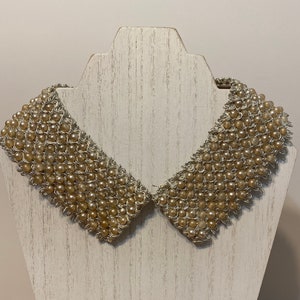 Vintage 1950’s Faux Pearl Accent Collar/Detachable Collar/Bib