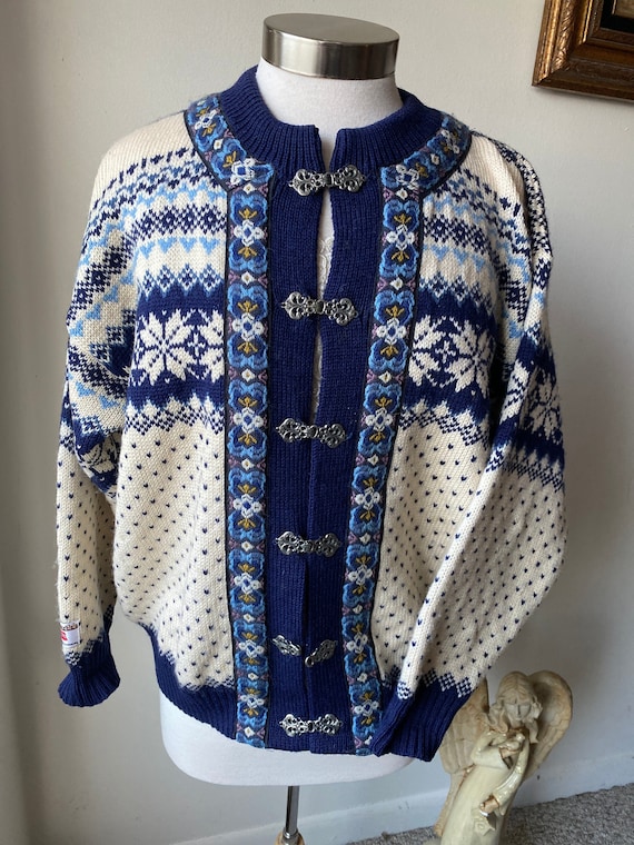 Vintage Ski Sweater/ Nordstrikk /Wool Sweater/Unis